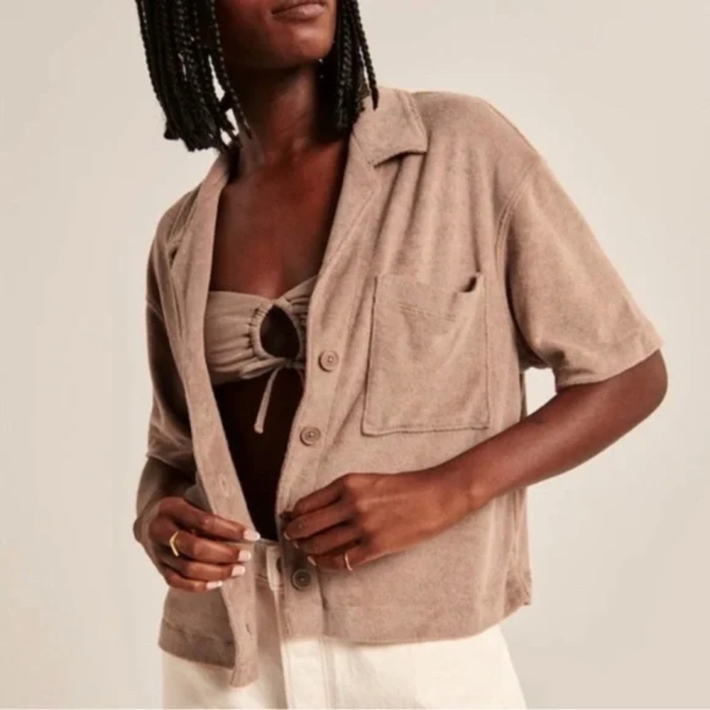 A&F Soft A&F Collection Terry Cloth Top - image 1